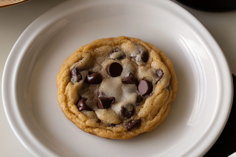 Galleta de chispas de chocolate en porción individual