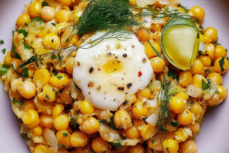 Garbanzos Aplastados con Maíz