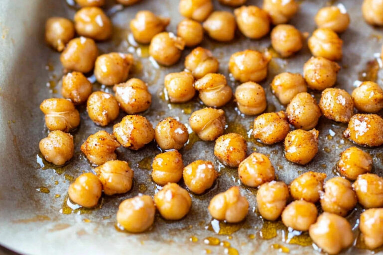 Garbanzos asados con miel