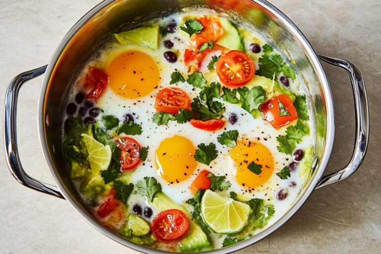 Huevos al horno estilo mexicano irresistibles