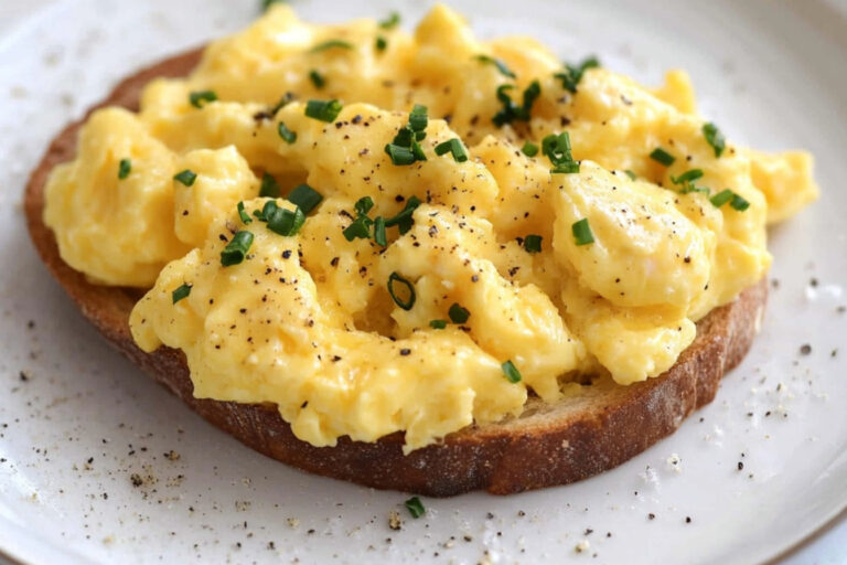 Huevos revueltos cremosos y deliciosos en minutos