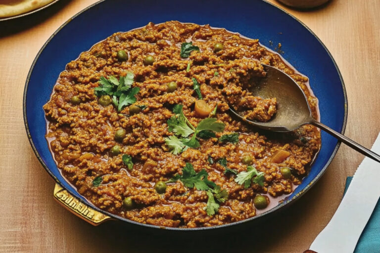 Keema de cordero achari