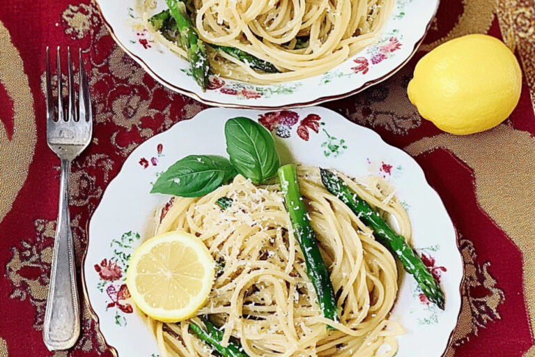 Linguini de espárragos: un festín ligero y sabroso