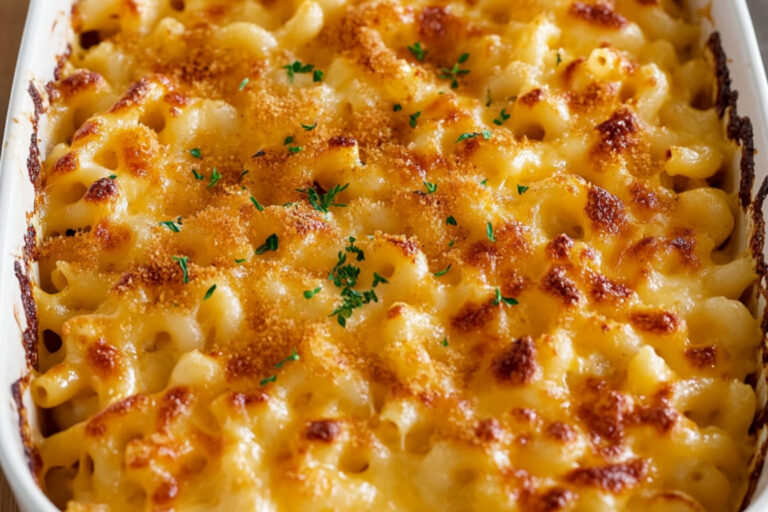 Macarrones con queso cremoso