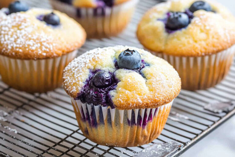 Muffins de arándano fáciles