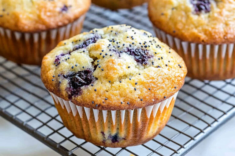 Muffins de arándano y limón