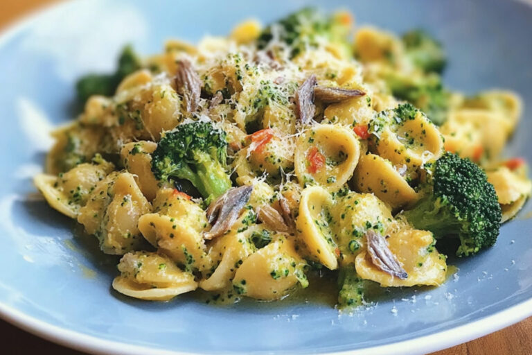 Orecchiette con brócoli y anchoas