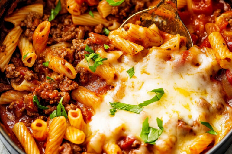 Pasta Cajún de Res en Una Sola Olla