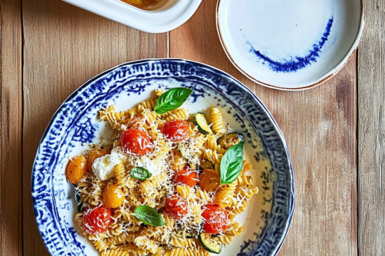 Pasta al horno con ricotta y verduras deliciosas