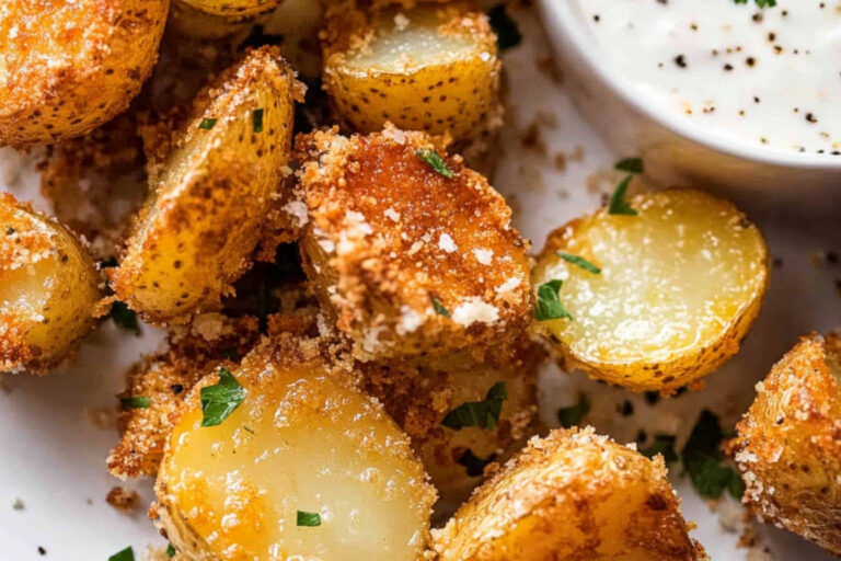 Patatas al horno con parmesano crujiente deliciosas