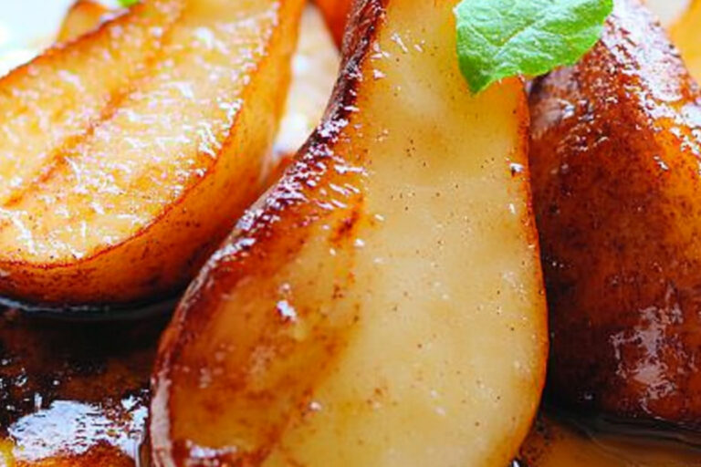 Peras Asadas con Miel y Especias Deliciosas