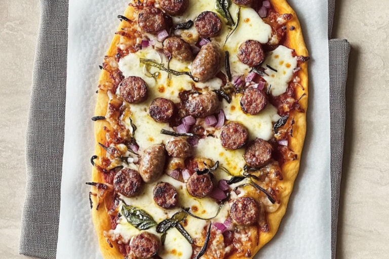 Pizza rápida de salchichas que encanta a todos