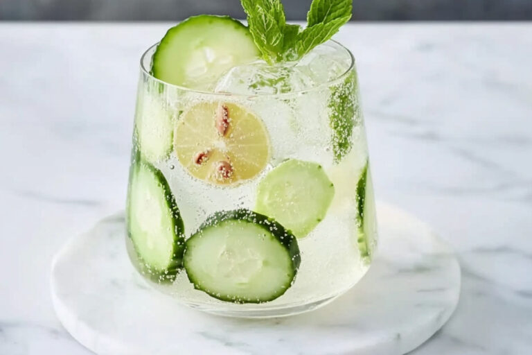 Refrescante Tónico de Tequila, Lima y Pepino