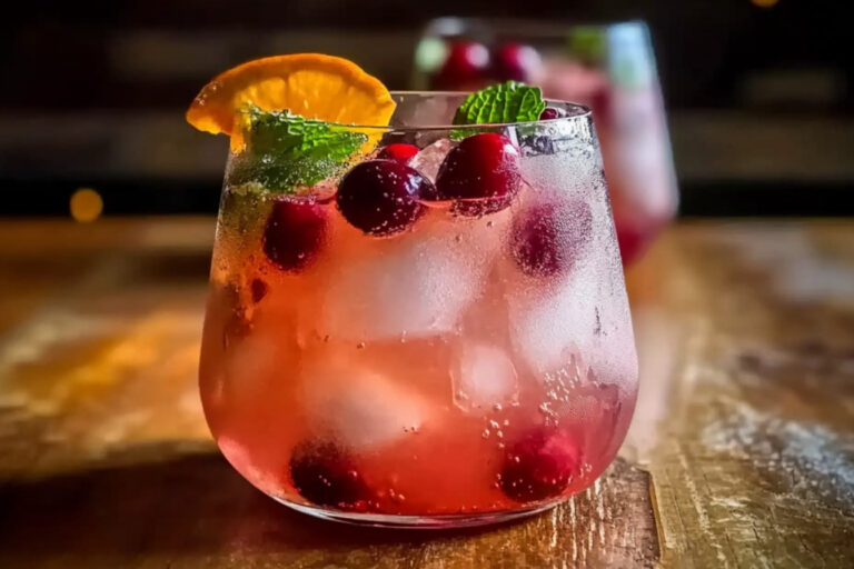 Refrescante cóctel de arándano en minutos