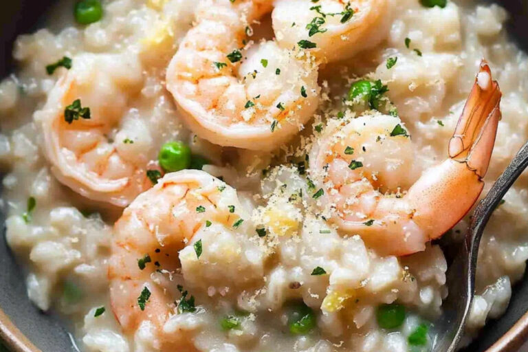 Risotto de camarones que sorprenderá a todos