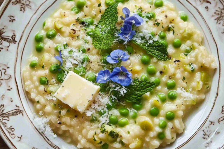 Risotto de guisantes: suave y delicioso para ti