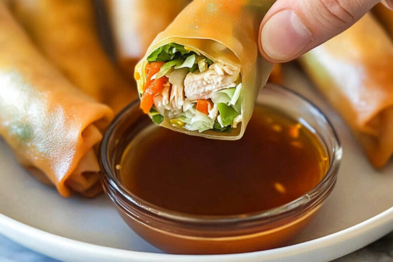 Rollitos de pollo crujientes y deliciosos