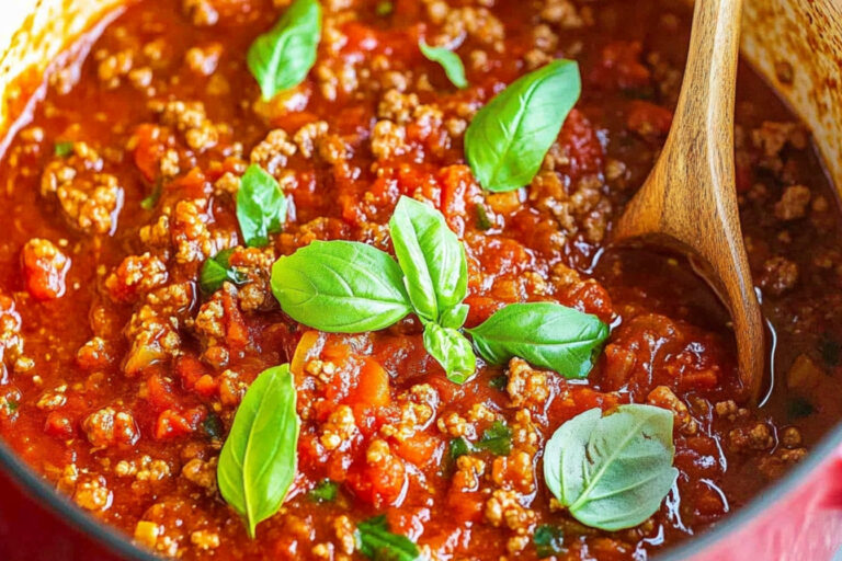 Salsa de carne para espagueti