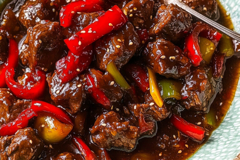Salteado de Res con Pimientos