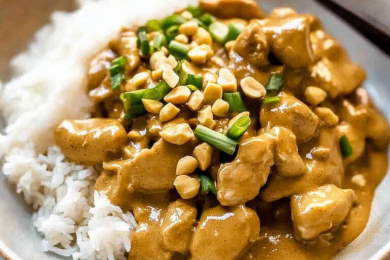 Salteado de pollo satay chino