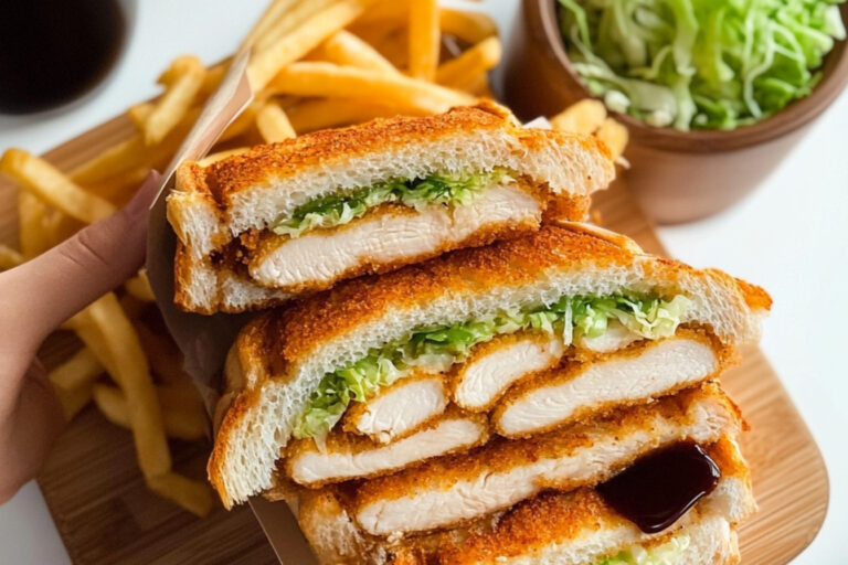 Sándwich de Katsu de Pollo: Delicia Japonesa