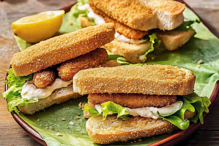 Sándwiches de pescado crujiente irresistibles para disfrutar