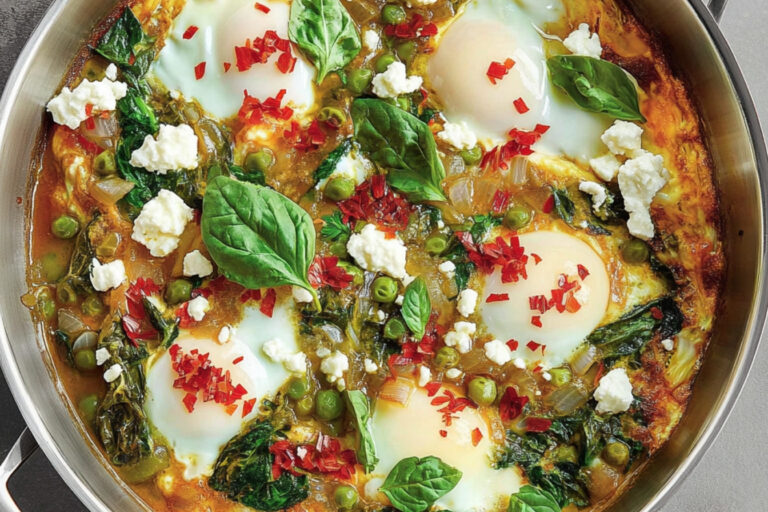 Shakshuka verde: un desayuno saludable y delicioso