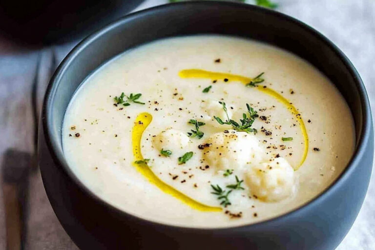 Sopa Cremosa de Coliflor para Momentos Especiales