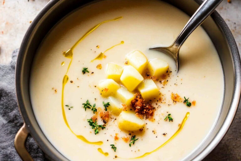 Sopa de apionabo cremosa y deliciosa