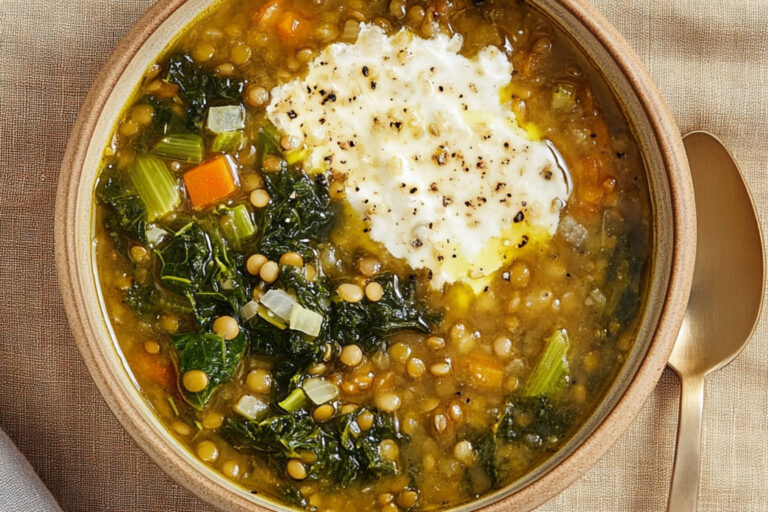 Sopa de lentejas con arroz