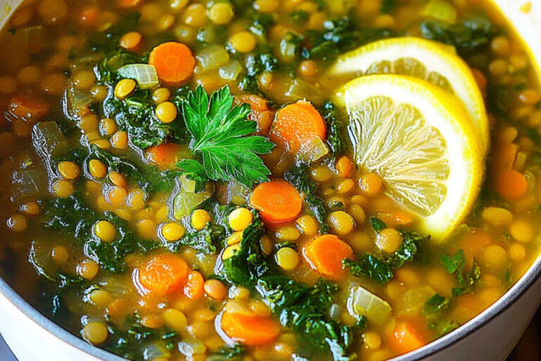 Sopa de lentejas deliciosa y reconfortante para el alma