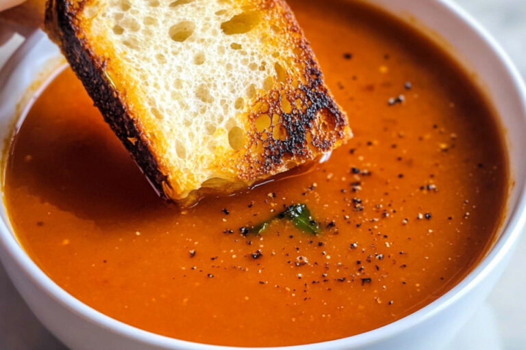 Sopa de tomate rostizado: sabor en cada cucharada