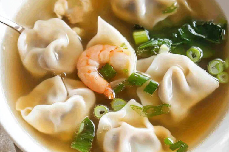 Sopa de wantán: delicioso y reconfortante plato casero