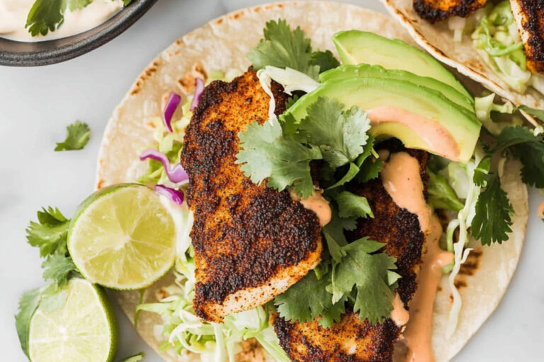 Tacos de Pescado Negro con Sabor Irresistible