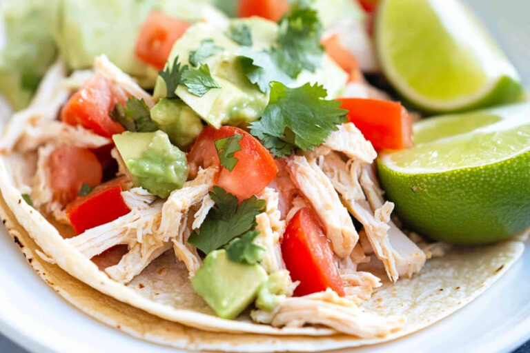 Tacos de pollo desmenuzado irresistibles y fáciles