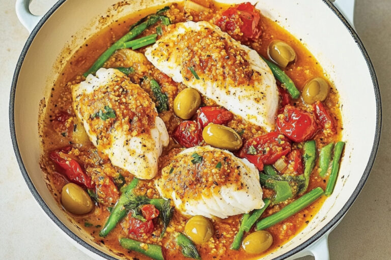 Tagine de pescado blanco rápido