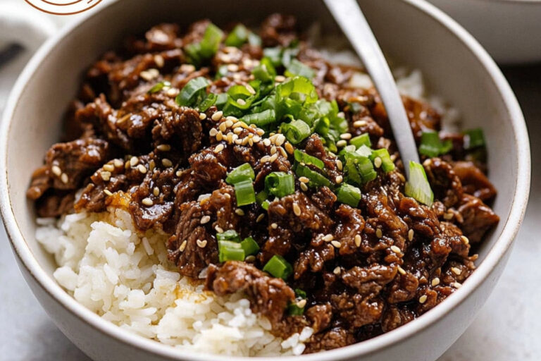 Tazones de res teriyaki