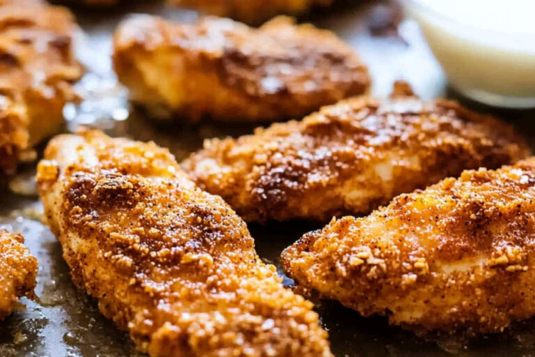 Tiras de pollo al horno