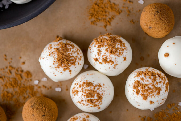 Trufas de Biscoff sin hornear