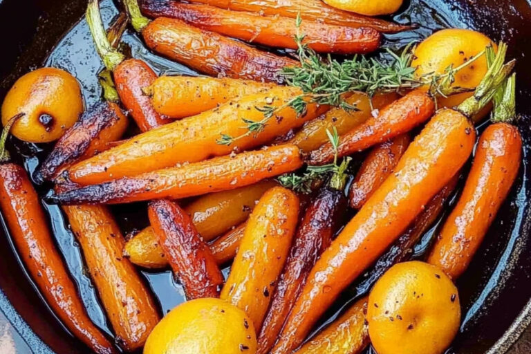 Zanahorias asadas a la clementina deliciosas