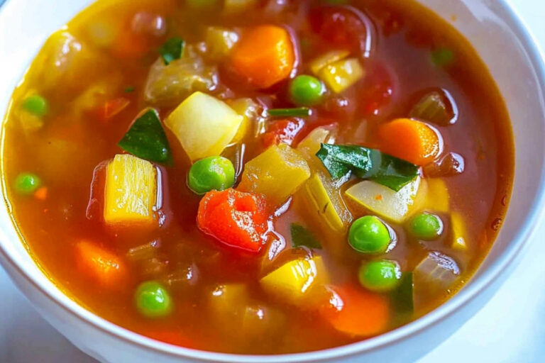 Deliciosa sopa de verduras para reconfortar tu día