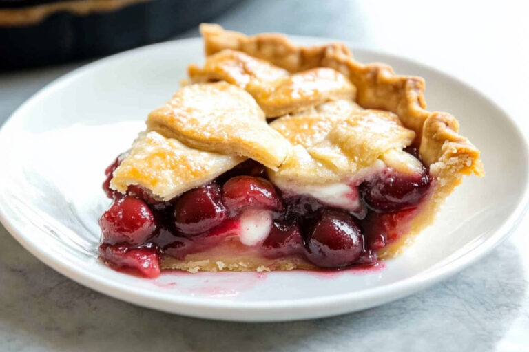 Deliciosa tarta de cereza fácil y rápida