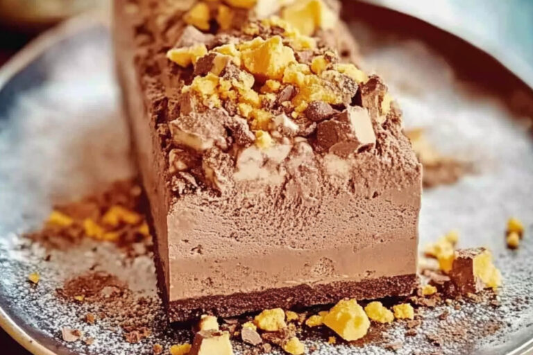 Delicioso semifrío de chocolate fácil de hacer