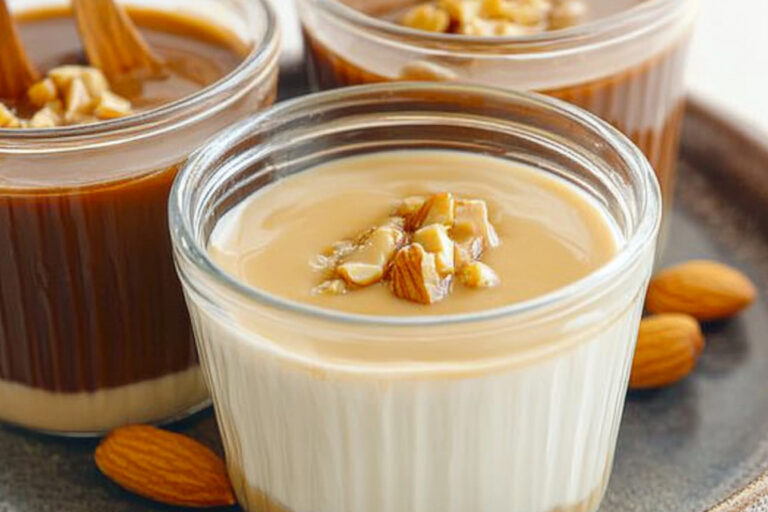 Delicioso yogur de almendra y avellana fácil de hacer
