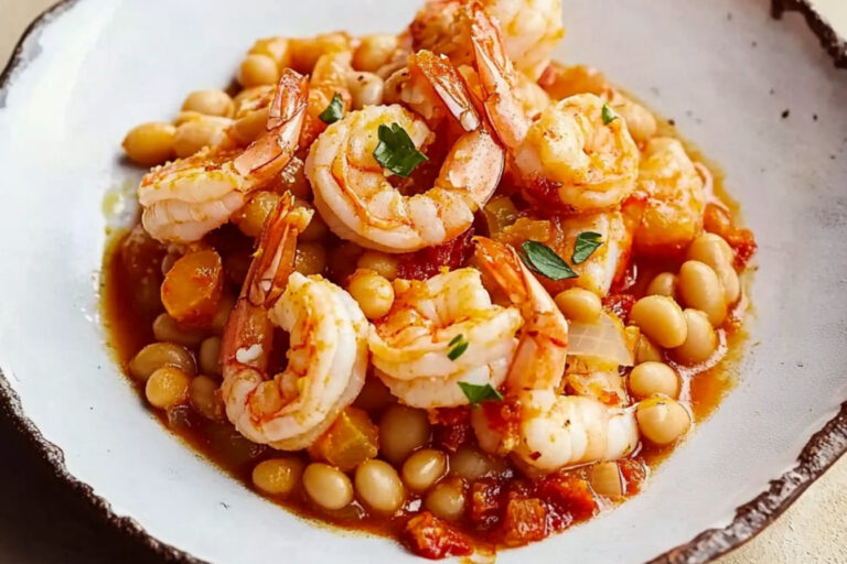 ¡Deliciosos Langostinos con Frijoles al Estilo Jamie!