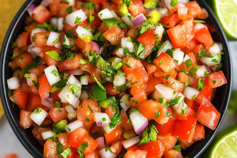 ¡Disfruta del Pico de Gallo Fresco y Delicioso!